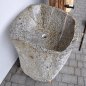 Tonalite stone washbasin, ice fountain, kneipp basin