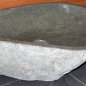 Wash basin made of basalt boulder