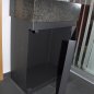 Wash basin made of Nero Assoluto with steel furniture