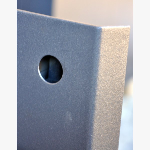 Wash basin made of tonalite from Texel area with steel furniture