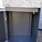 Wash basin made of tonalite from Texel area with steel furniture