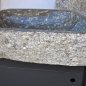 Wash basin made of tonalite from Texel area with steel furniture