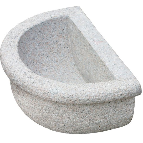 Basin in grey granite