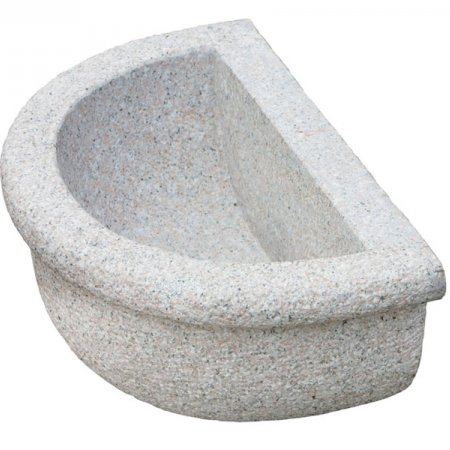 Basin in grey granite