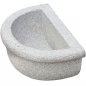 Basin in grey granite