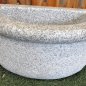 Basin in grey granite