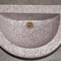 Basin in pink granite