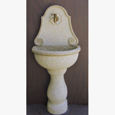 Wall Fountain in yellow granite