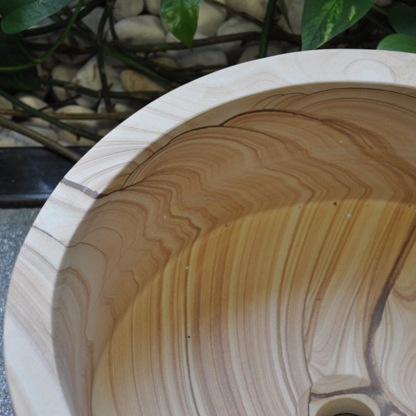 Sandstone washbasin