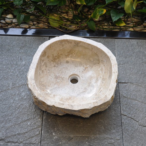 Marmor Cream Waschbecken