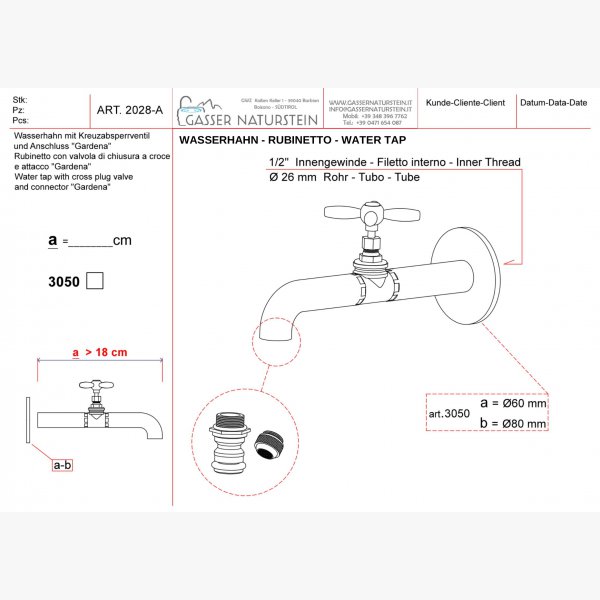 Wasserhahn 1/2"