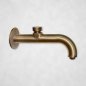 Rubinetto da esterno in ottone a muro con pulsante per giardino, terrazza e fontana