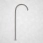 Stainless steel garden tap without valve – designer fitting for outdoor design
