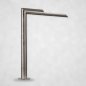 Stainless steel garden tap with open watercourse – designer fitting for outdoor design