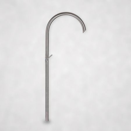 Design-Wasserhahn aus Edelstahl mit Absperrventil – Armatur nach Maß für die Gartengestaltung